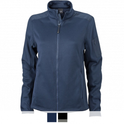 Damen Strickfleecejacke mit...