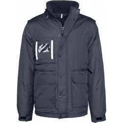 Workwear Parka WK6106 mit abtrennbaren Ärmeln, Kariban