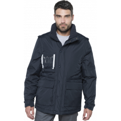 Workwear Parka WK6106 mit abtrennbaren Ärmeln, Kariban