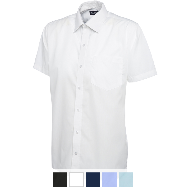 Diensthemd UC Poplin, kurzarm