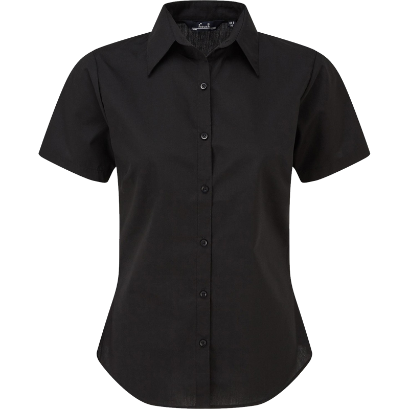 Damenbluse PREMIER kurz -weiß & schwarz- PR302
