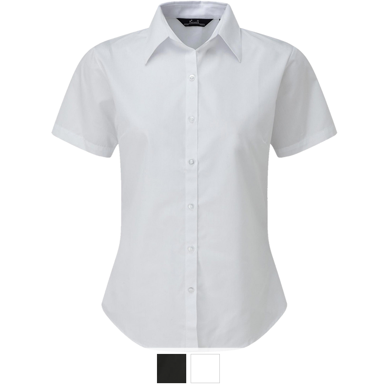 Damenbluse PREMIER kurz -weiß & schwarz- PR302